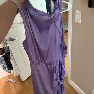 Purple halter dress